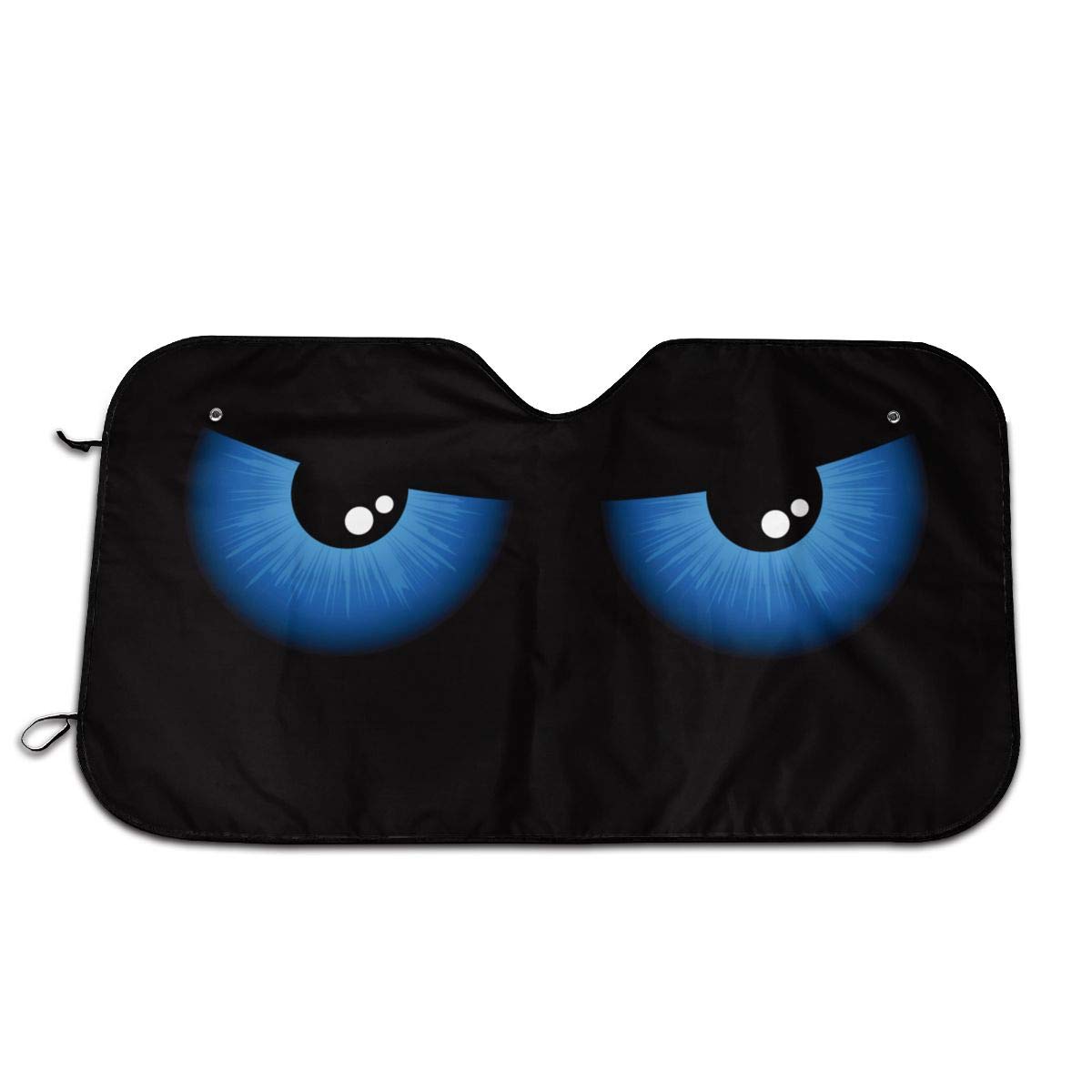 Angry Blue Eyes Windshield Sun Shade for Car SUV Truck(51"" X 27.5"") Foldable Uv Ray Reflector Front Window Sun Shade Visor Shield Cover