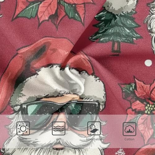 GuoChe Cool Santa Claus 1-piecing Hip Design Panties Organic Underpants for Baby Girls in Sizes 2T,3T, 4T, 5T, 6Y and 8Y3