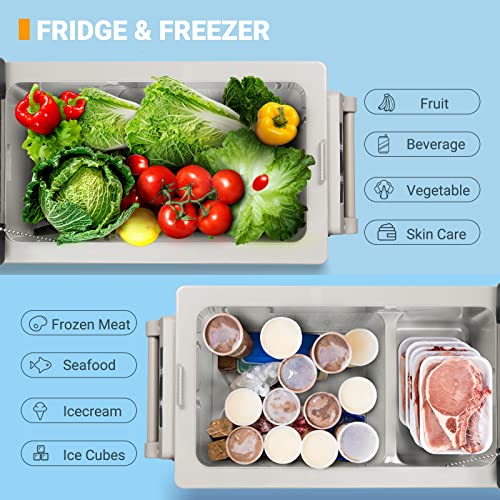 AstroAI 12 Volt Car Refrigerator, 58 Quarts(55L) Portable Freezer 12V Fridge Electric Cooler -4â~68â with 12/24V DC & 110V AC for Car, RV, Truck, Van, Boat for Camping, Travel, Fishing Outdoor - Image 3