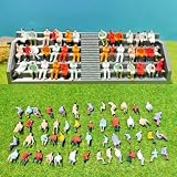 Tidevib Figuras de personas sentadas a escala 1:87, 100 piezas para modelos de ferrocarriles