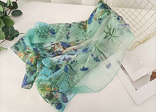 Image of Acotavie Scarfs for Women Lightweight Fashion Scarves Print Floral Pattern Scarf Shawl Wraps