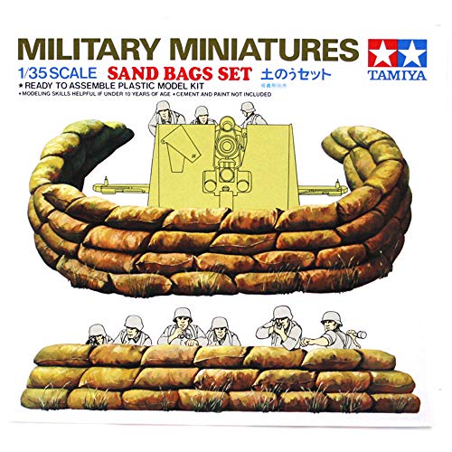3 Sets of Tamiya Military Assembly Models Bundle - Sand Bags, Barricade and Oil Drums, Jerry Cans and Bucket Sets (Japan Import) - Image 7