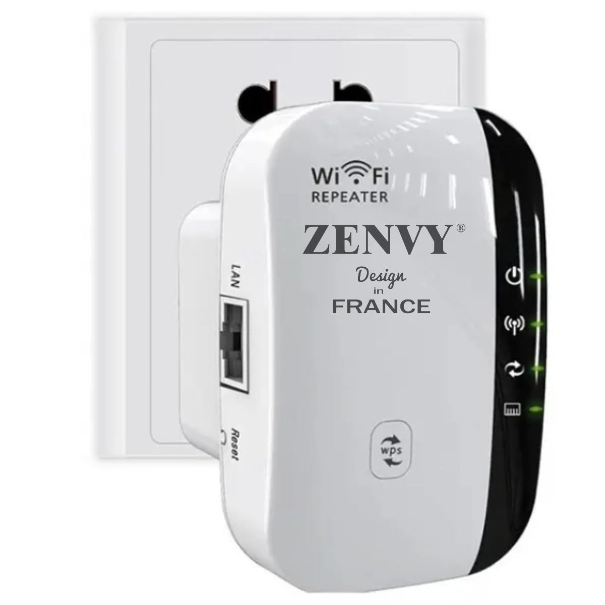 Répéteur WiFi Amplificateur WiFi 300Mbps, WiFi Extender Booster avec 1