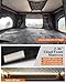 Joyinrute Rooftop Tent Hard Shell, Aluminum Pop Up 2-3 Person Roof Top Hardshell for Camping Truck Van Suitable for Jeep SUV Car. (Roof Tent)