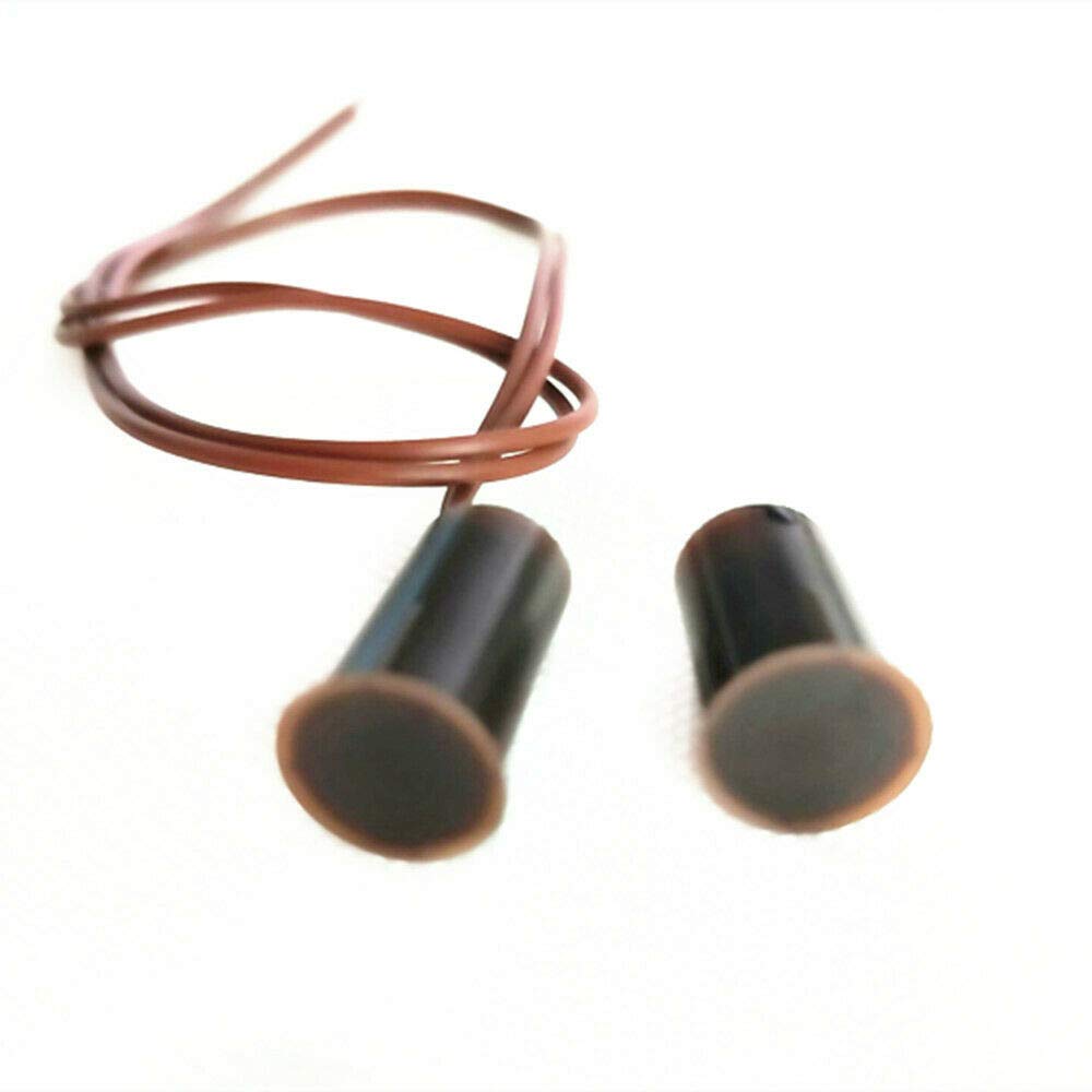 20pcs NO Brown Empotrado Magnético Ventana Puerta Contactos Alarma SecurityReed Interruptor