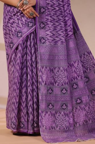Image of TAMAIRA FASHION Mulmul Pure Cotton Saree For Woman |Office Wear Daily Wear Daily Wear Sarees For Women Without Blouse Piece(Available in 12 Colours)