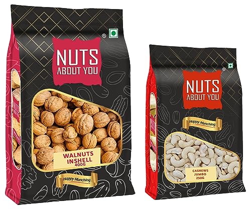 Image of NUTS ABOUT YOU Cashews 250g and Walnut Inshell 400g