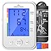(Large Cuff) Easy@Home Digital Upper Arm Blood Pressure Monitor (BP Monitor) with 3-Color Hypertension Backlit display and Pulse Meter-FDA approved for OTC, IHB Indicator, 2 User Mode, 2 Year Warranty