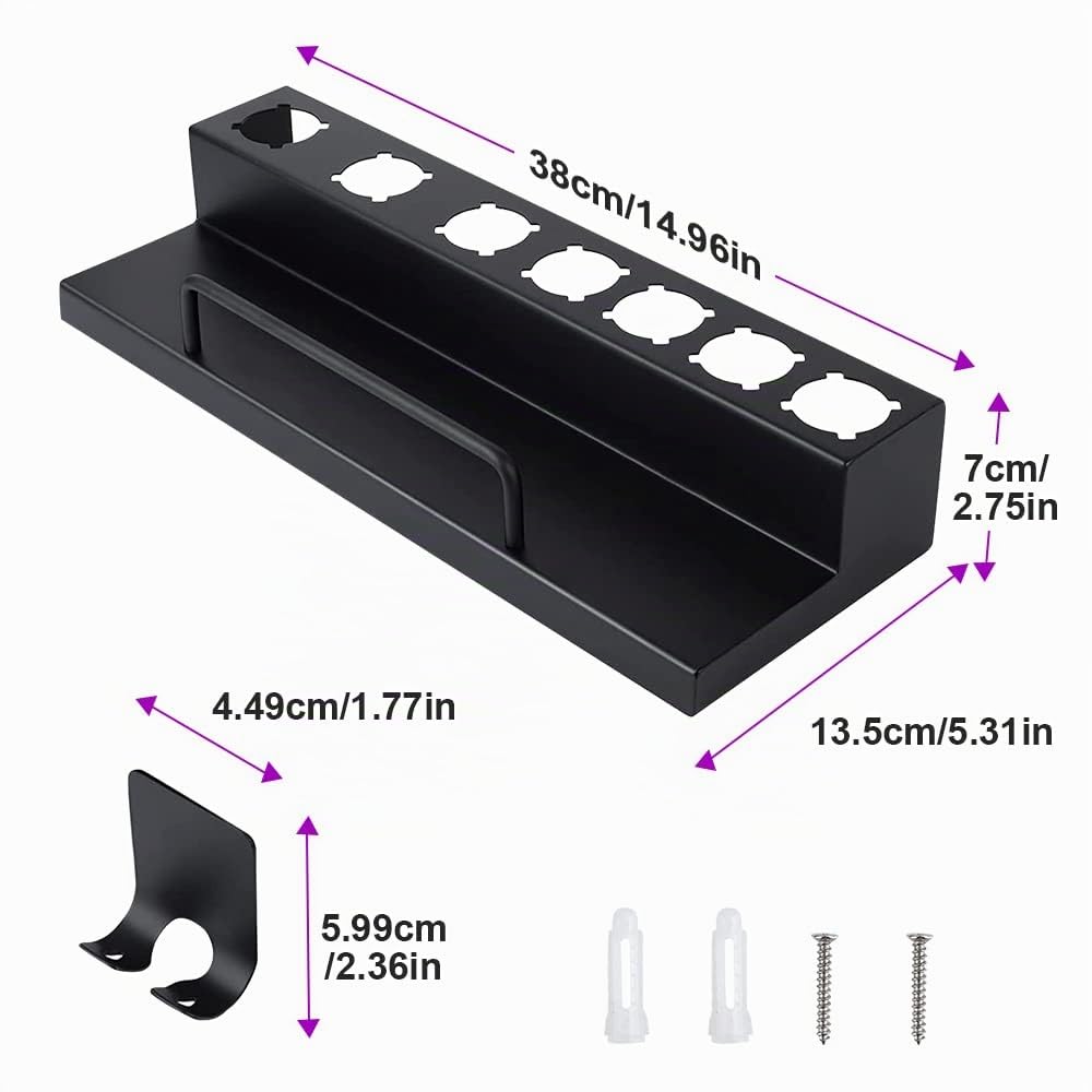 Support de Rangement Remplacement pour Dyson Airwrap Styler, Support Mural pour Friser Les Cheveux Support Mural pour sèche-Cheveux Dyson Airwrap Styler pour Salle de Bain à Domicile
