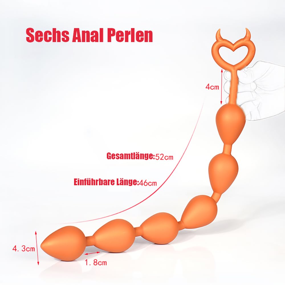 Silikon Analkugeln Biegsam & Hautfreundlich Anal dildo für frauen Analplugs Anal Kette Analkugeln Analspielzeuge Analkette Analkugeln Eine Sexuelle, Sexspielzeug für Männer Frauen (mittel)