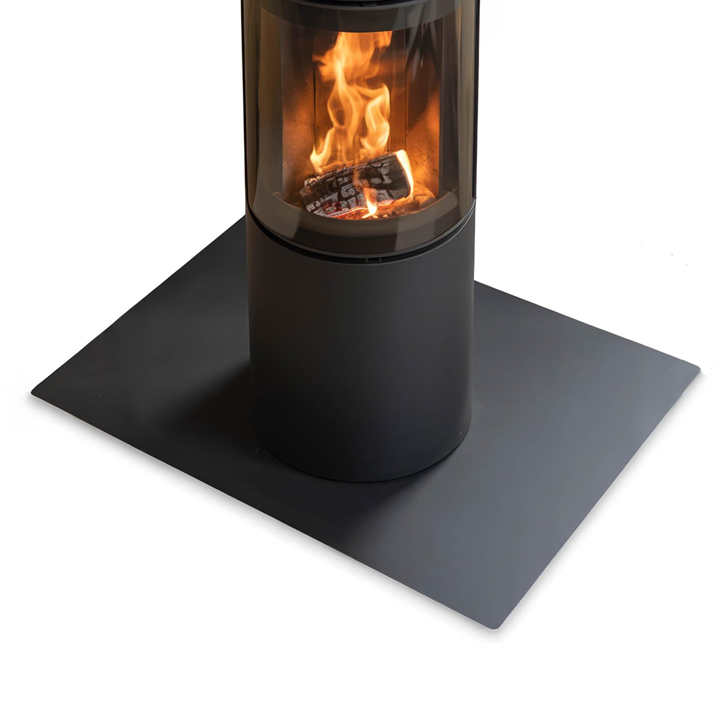 Piastra per Camino Rettangolare 100x70 cm | in Acciaio Nero | Protezione dal Calore | Facile da Pulire | Protezione dallo Sporco | Ignifugo | Finitura Opaca | Antiscintilla