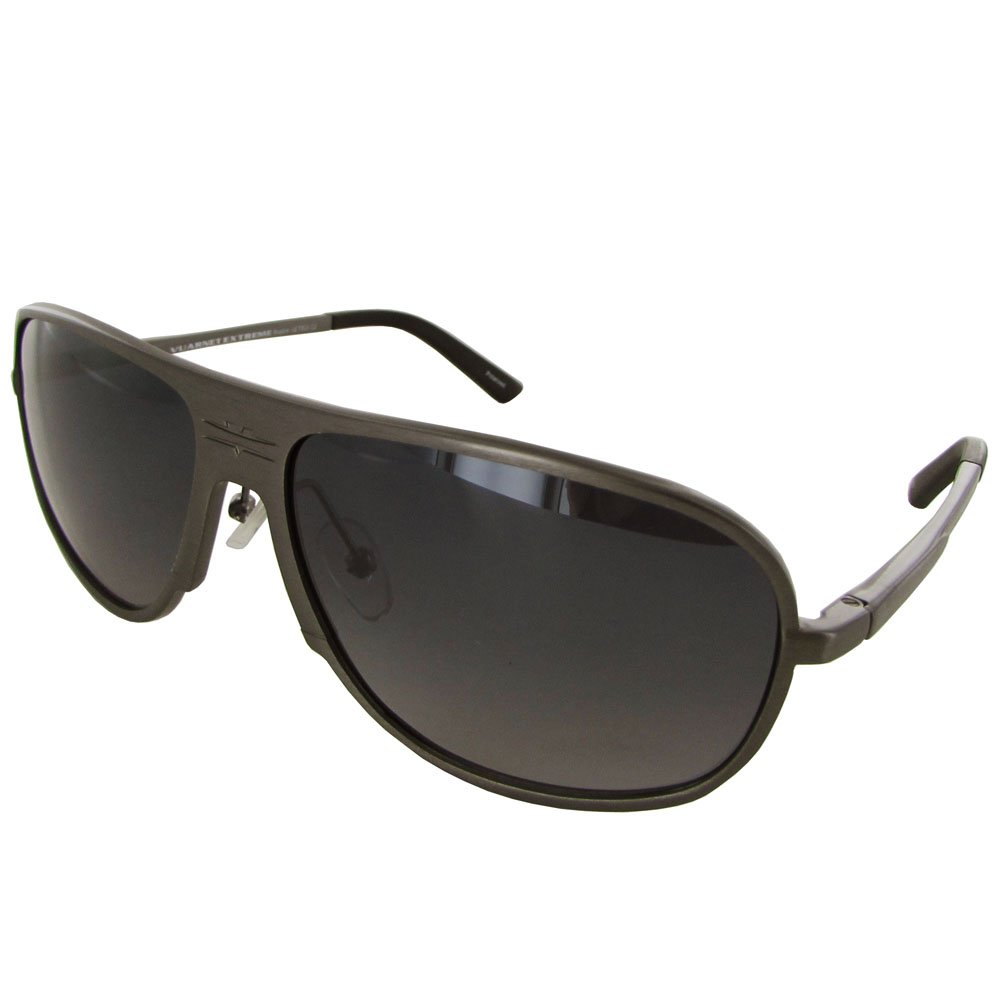 Vuarnet Extreme Unisex VE 7005 Oval Polarized Aviator Sunglasses, Matte Grey