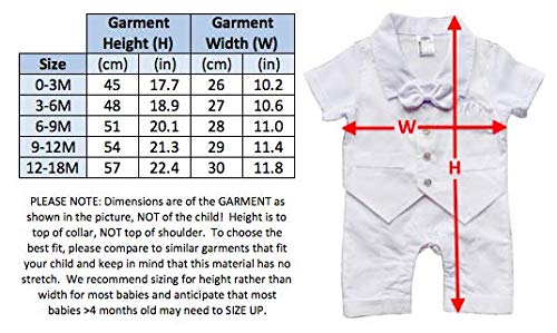 Zevany White Baby Boy Blessing Suit Outfit (3-6M) #TOP4