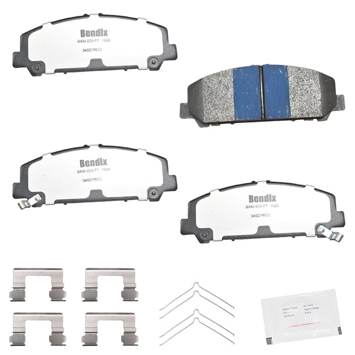 Image of Bendix Fleet Metlok MKD1509FM Semi-Metallic Front Brake Pads for INFINITI QX56 2013-2006,QX80 2024-2014,Nissan Armada 2015-2006,Armada 2022-2017,TITAN 2015-2007,TITAN 2019-2017,TITAN 2022-2021,2024