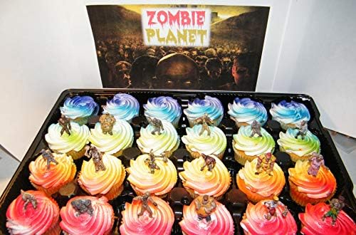 Zombie Apocalypse Deluxe Cake Toppers Halloween Party Favors Decorations Set of 18 Featuring Zombie Cheerleaders, House Wives, Clowns, Surfers and Many More!