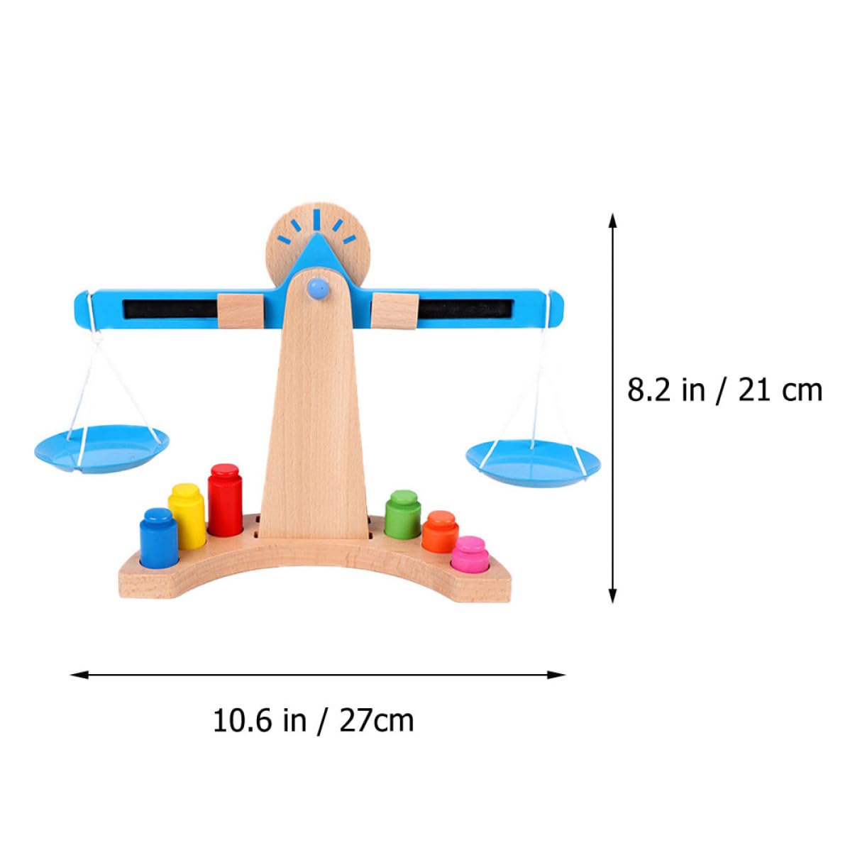 HANABASS Juguete de Madera para Bebés Desarrollo de Equilibrio y Cálculo Juguete Didáctico para Niñas Diseño Seguro y de Madera de Haya