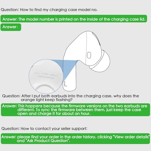 A2083 Replacement for Left Apple Airpods Pro 1st Gen Earbud,Compatible with OEM iPod Pro 1st Generation Charging Case Model A2190, Single Left Ear Side Only - Image 6