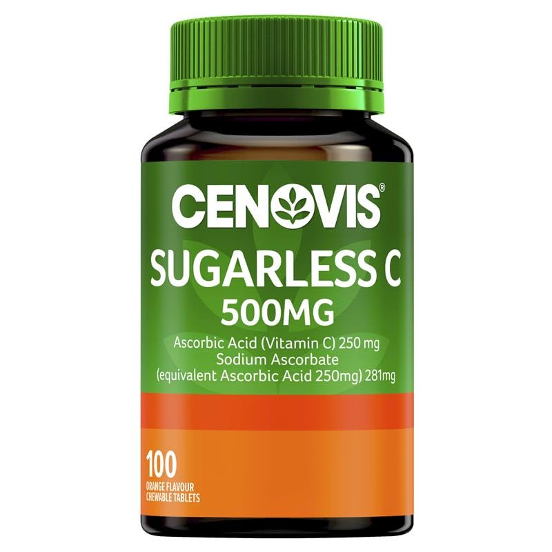 Sugarless C 500mg Orange Flavour Tabs 100