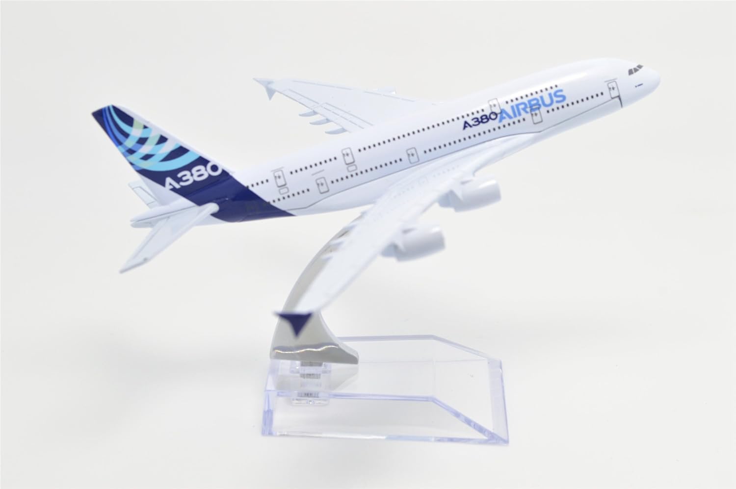 SCHUBERT only for Display Diecast Aeroplane Scale Model Size -16 cm X 14 cm (Airbus A380),multicolor 2