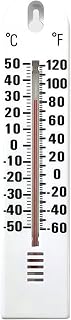 Rooyar Wall Hanging Thermometer -50°C to 50°C (-60°F to 120°F) Indoor Outdoor for Home Garden Office Decor