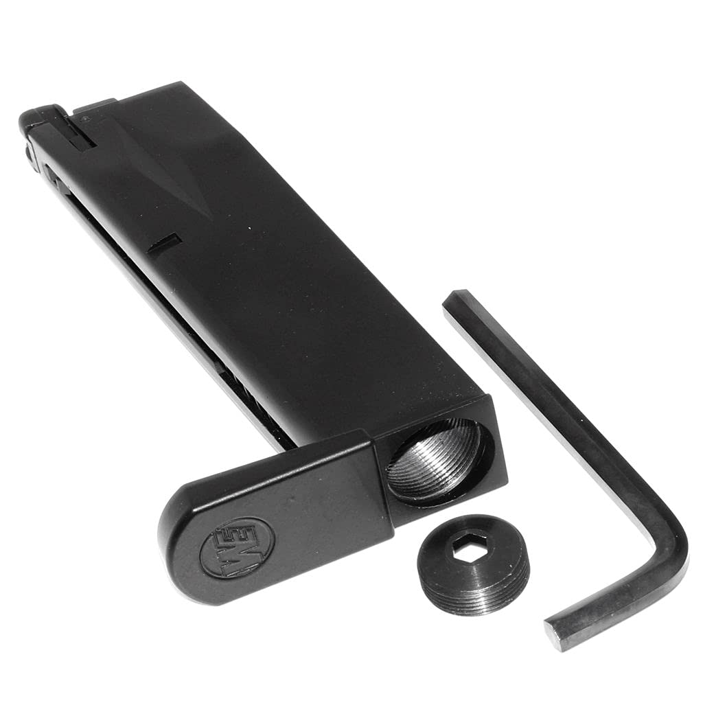 Airsoft Softair Teile WE (WE-TECH) 26rd Co2 Magazin für AW MB Serie/KJW/Tokyo Marui/WE 902 M9 M92 GBB Pistole Schwarz
