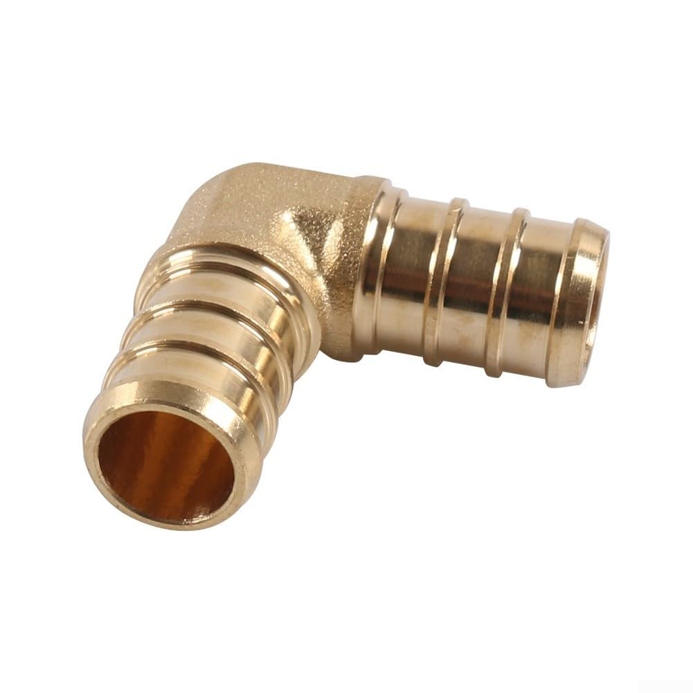 Kit de reparación de accesorios PEX de latón, 36 piezas, incluye herramientas de crimpado, abrazaderas de acero inoxidable y conectores chapados en níquel para fontanería PEX de 1,27 cm (B