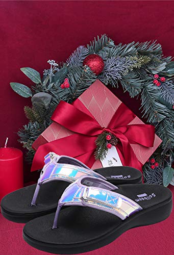Image of SOLLBEAM Womens Original Orthotic Comfort Thong Style Flip Flops Sandals With Arch Support Heel Cup