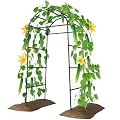 Miory Garden Arch Trellis for Climbing Plants Outdoor, 7ft Tall Plants Support Trellis for Climbing Vine Tomato Vegetable Flower Fruit, Cucumber Trellis for Raised Bed (32 x 83 Inch)