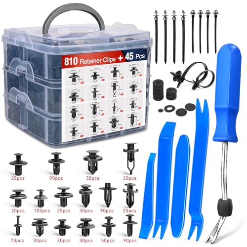 Nilight 855Pcs Car Push Retainer Clips Auto Fasteners Kit...