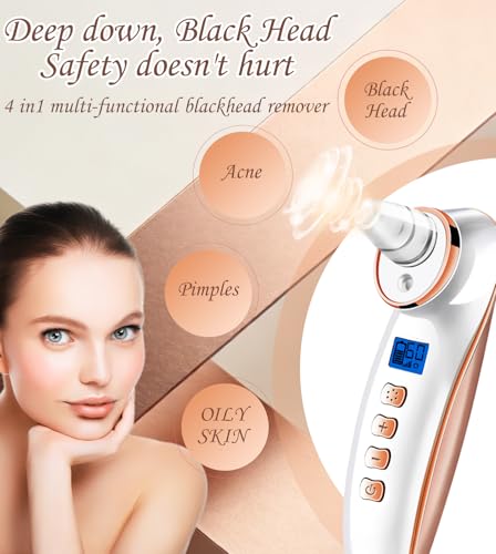 Blackhead Remover Pore Vacuum, Pore Cleaner for Face with 5 Attachments and 3 Suction Leve - image 6