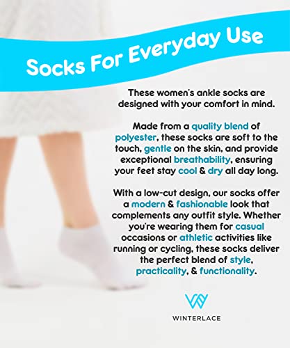 Winterlace 24 Pairs Womens Ankle Socks - image 2