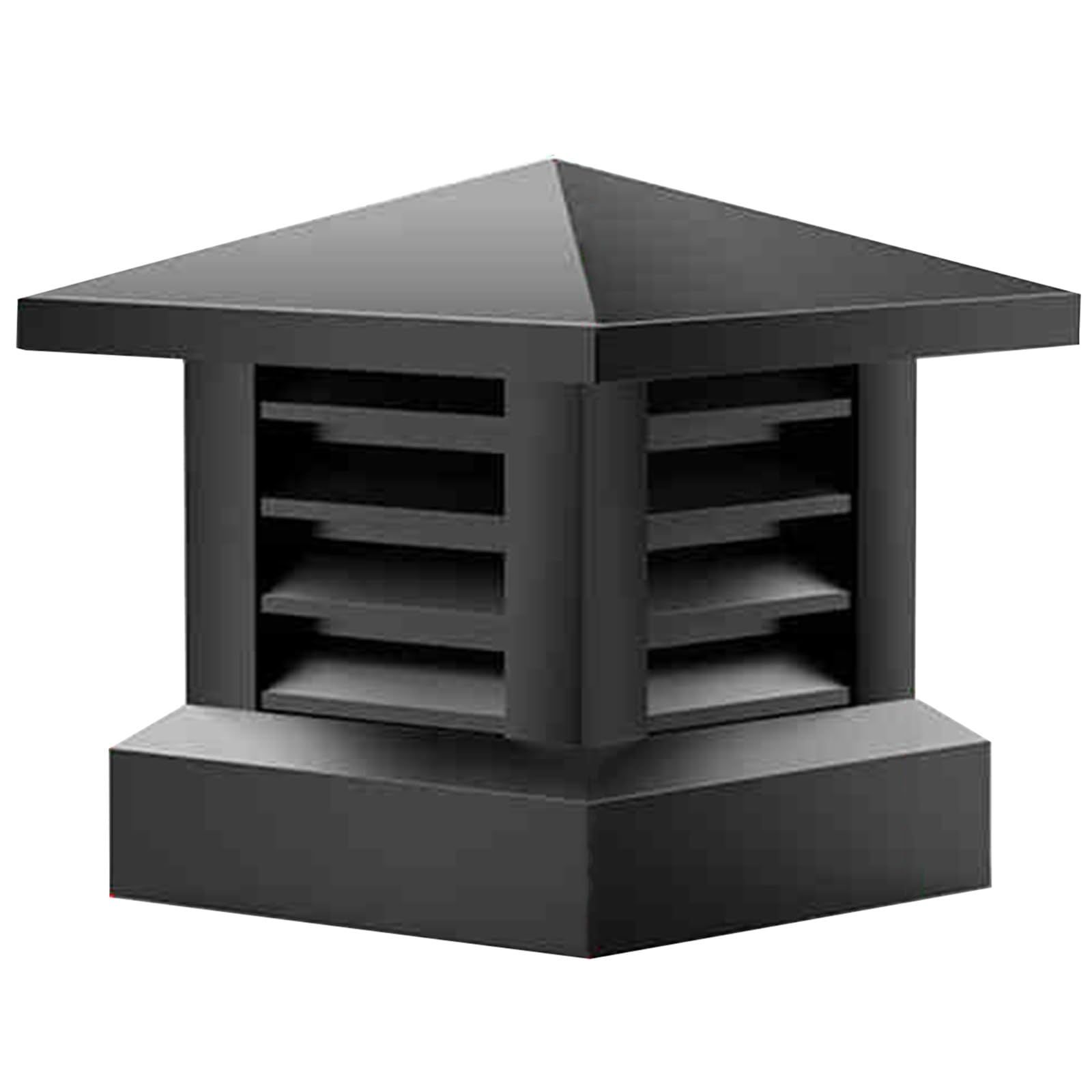 GYEQXKT Chimney cap,Aluminum Chimney Pipe Square Rain Cap with Rainproof Tapered Top 18x18 Inch Outside Chimney Flue Cover for Existing Flue Tile