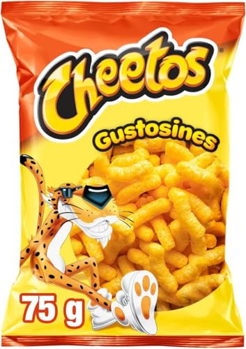 Cheetos Gustosines Sal Producto de Aperitivo de Maíz Horneado, 75g (Paquete de 5)