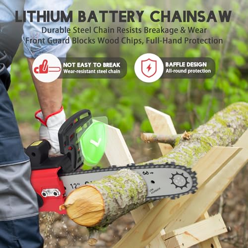 12 Brushless Chainsaw,Cordless Electric Chainsaw - image 6