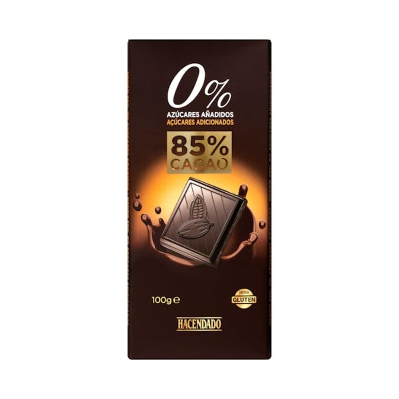 Zartbitterschokolade 85% Kakao extrafein mit Süßungsmittel 0% Zuckerzusatz 12er-Pack
