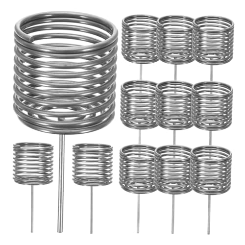 YARNOW 12 Piezas Caja De Fertilizante Bonsai Contenedor De Fertilizante Para Orquídeas Contenedor De Fertilizante De Jardín Tazas De Nutrición De Orquídeas Acero Inoxidable Silver