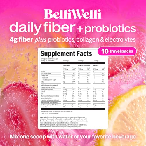 Belli Welli Daily Fiber Supplement Packets