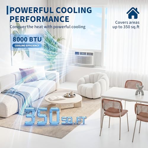 Image of GarveeHome 8000 BTU Window Air Conditioner with Remote Control