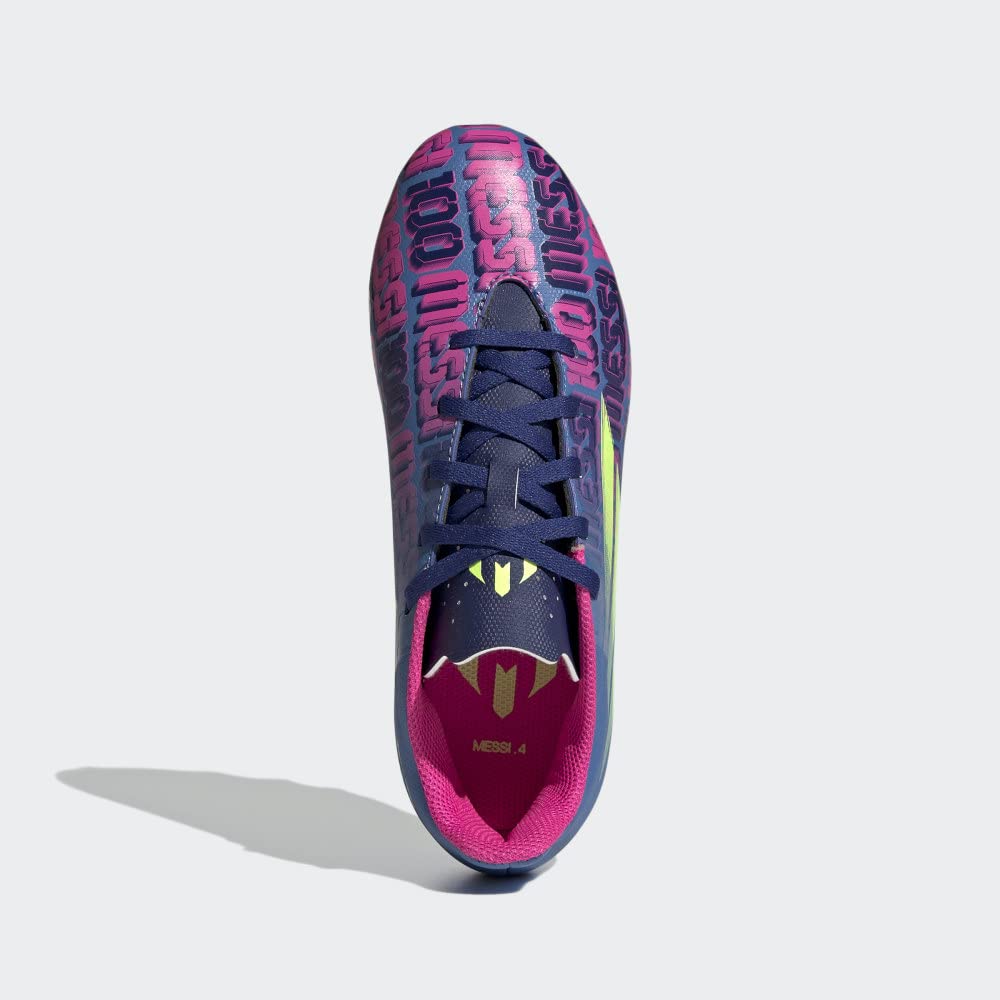 Adidas X Speedflow Messi.4 Indoor Soccer Shoes Men\'s Purple Pink 11 Athletic ADID-FY6914) Adidas X Speedflow Messi .4 Youth Indoor Soccer  main image 2