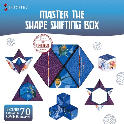 Image of Shashibo Avatar The Last Airbender Magnetic Puzzle Cube, Sensory Fidget Toy