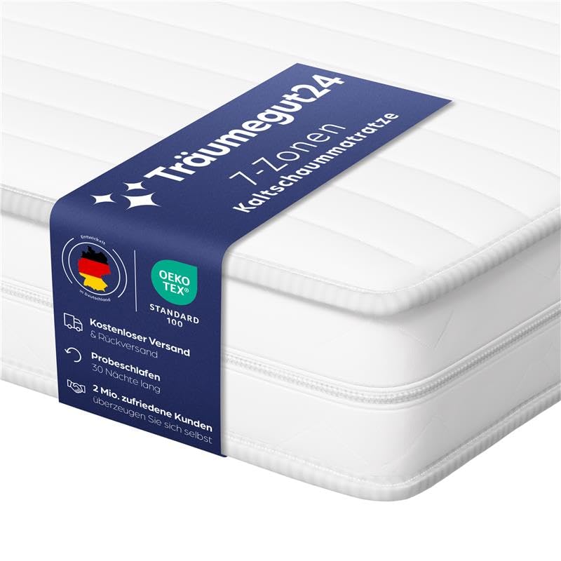 Träumegut24 AquaFlex 7-Zonen Matratze 120x200 cm | H3&H4 |...