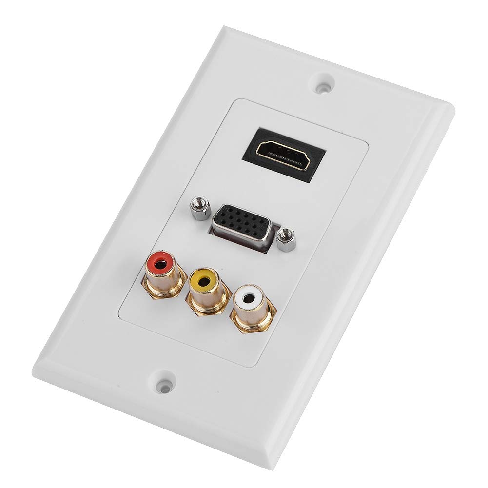 Socobeta Presa a Muro Tre in Uno Protezione Multi-Livello Pannello multimediale con Porta HDMI VGA
