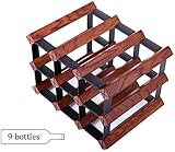? FUNCIONAL Y ELEGANTE: montado en la pared estante del vino creando un aspecto auténtico y rústico con encanto.usted tendrá suficiente espacio para almacenar todo el material de vidrio para el entretenimiento,