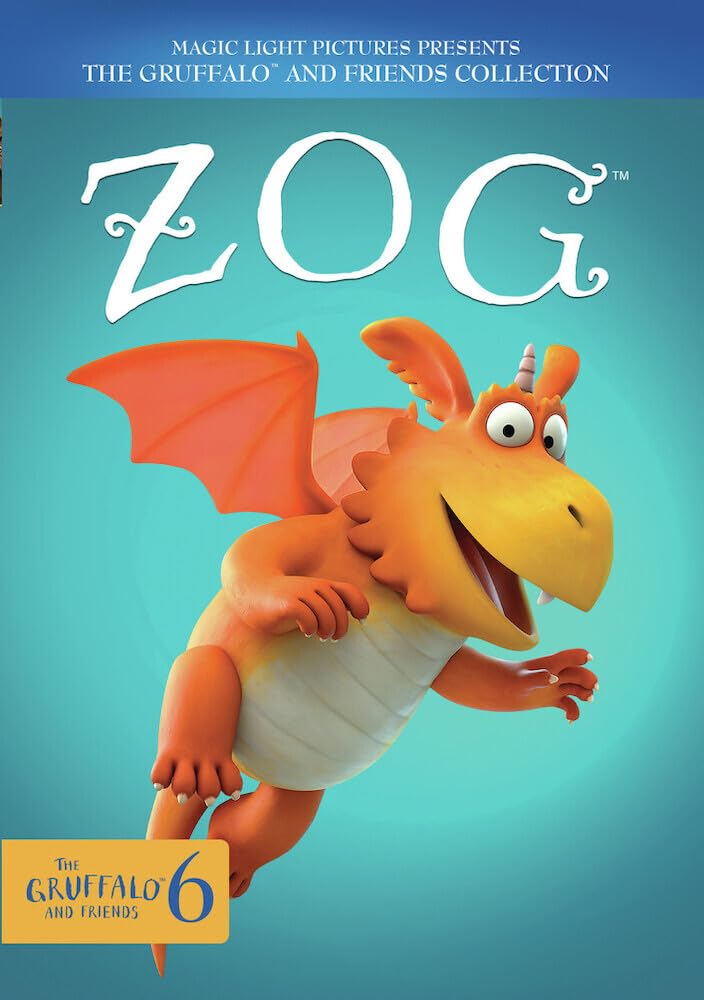 Zog peluche naranja con alas detalladas y ojos bordados blandos