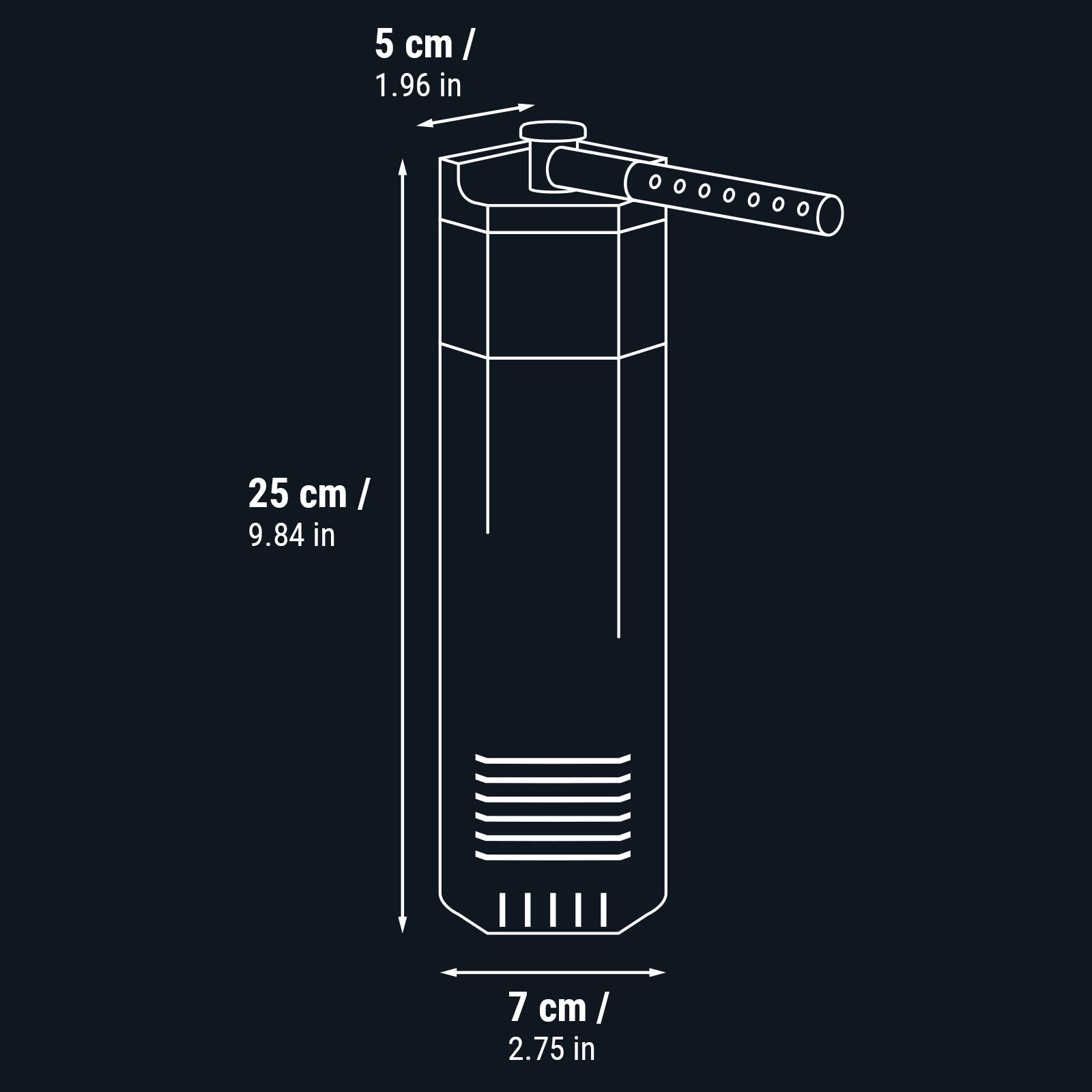 Dennerle Nano Filtre d'angle | Filtres pour Aquariums de 30 à 60 litres | Puissant, Silencieux et Compact