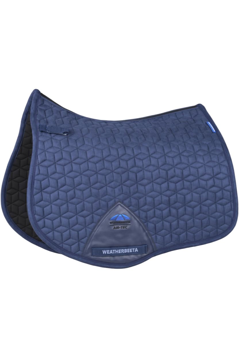WeatherBeeta Suede Elite Air-Tec All Purpose Saddle Pad, Navy, Small