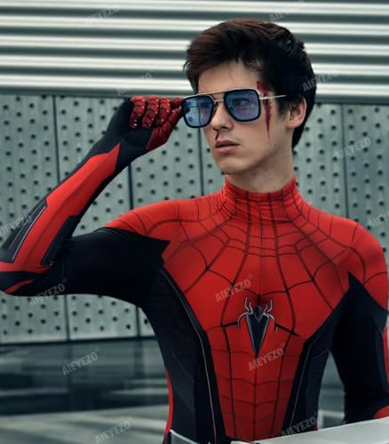 AIEYEZO Tony Stark Sunglasses Vintage Square Metal Frame Eyeglasses for Men Women - Iron Man and Edith Sun Glasses3