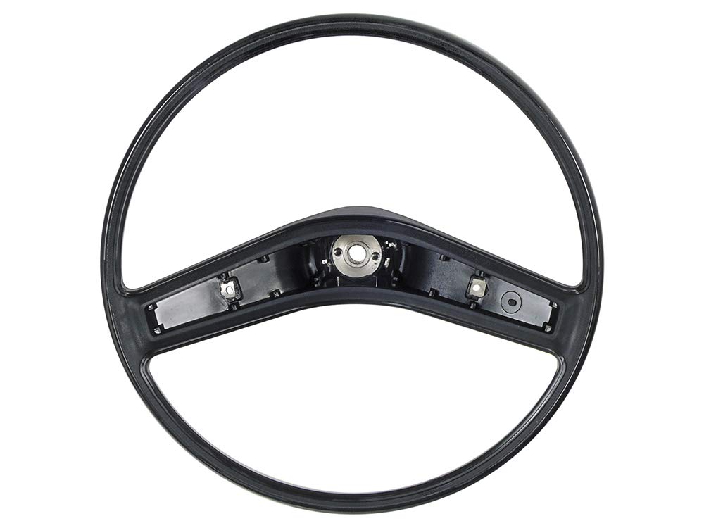 Auto Krafters Compatible/Replacement For Steering Wheel 2-Spoke Black 1971-77 F-Series 100 150 250 350 Pickup 1975-77 Bronco without Speed Control (D4TZ-3600A)