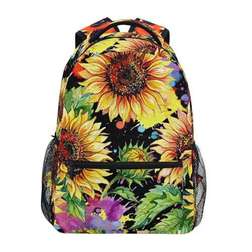 ALAZA Watercolor Sunflower Painting Stylish...