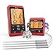 TempPro H29 Wireless Meat Thermometer with 4 Probes, 1000FT Smoker Thermometer for Grilling and Smoking, Meat Probe BBQ Thermometer for Oven and Grill TempPro H29 Wireless Meat Thermometer with 4 Probes, 1000FT Smoker Thermometer for Grilling and Smoking, Meat Probe BBQ Thermometer for Oven and Grill